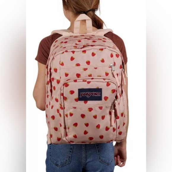 JanSport Big Student 17.5"-Backpack in Strawberry Shower Pink - Picture 13 of 16